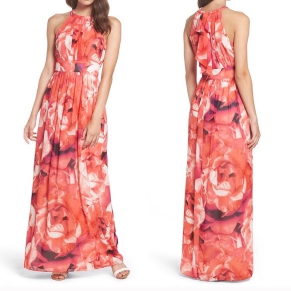 Eliza J Dresses & Skirts - 🌺 HP 3/15 🌺 Eliza J Floral Halter Maxi Dress